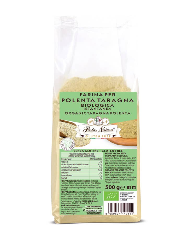 Organic & Gluten Free Taragna Polenta for wholesale by PASTA NATURA