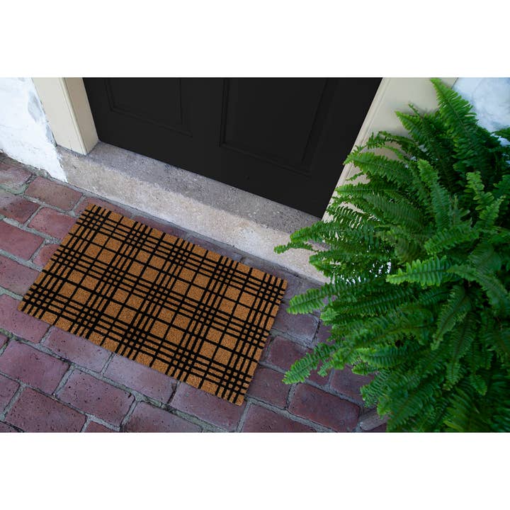 Entryways - Wholesale Door Mat - Fine Plaid Coir Doormat1