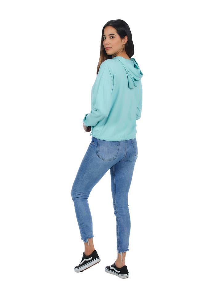 U.S. Apparel - Wholesale Hoodie – Women's - Ladies Cotton Boxy Drawstring Jersey Hoodie2