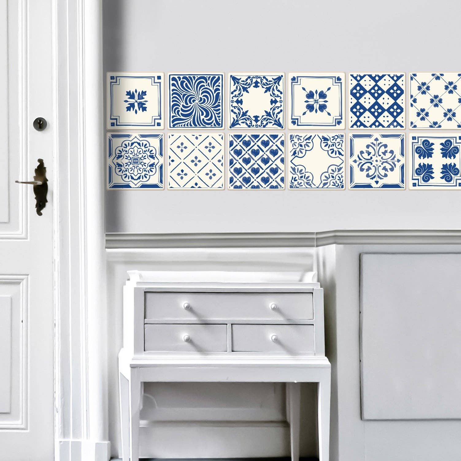 Queence - Wholesale Retailer Display - Home & Living - Sticker tiles - Lynesa set of 121