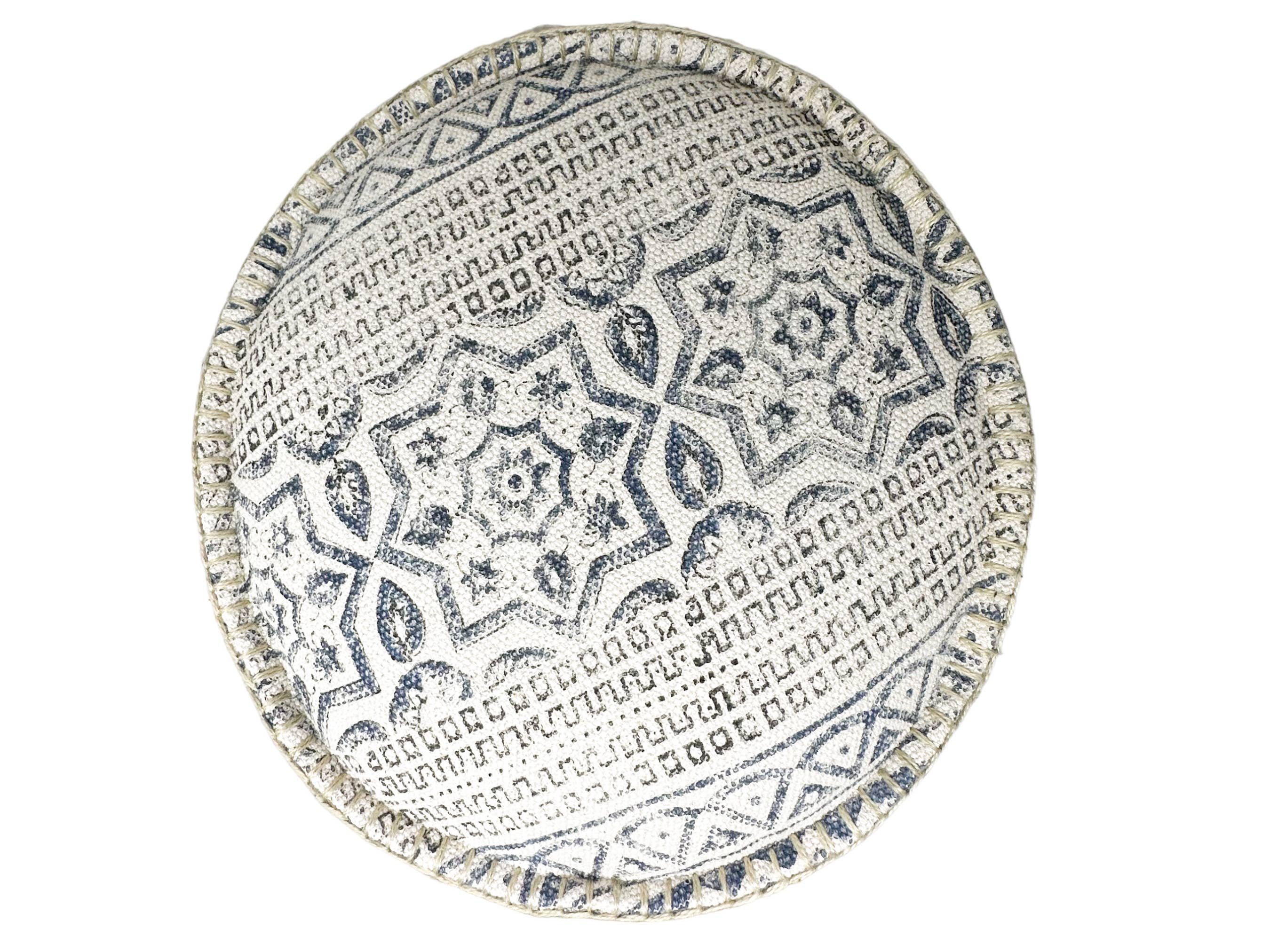 Asia West - Wholesale Pouf - Round Pouf/Ottoman/Stool-Cotton Canvas14