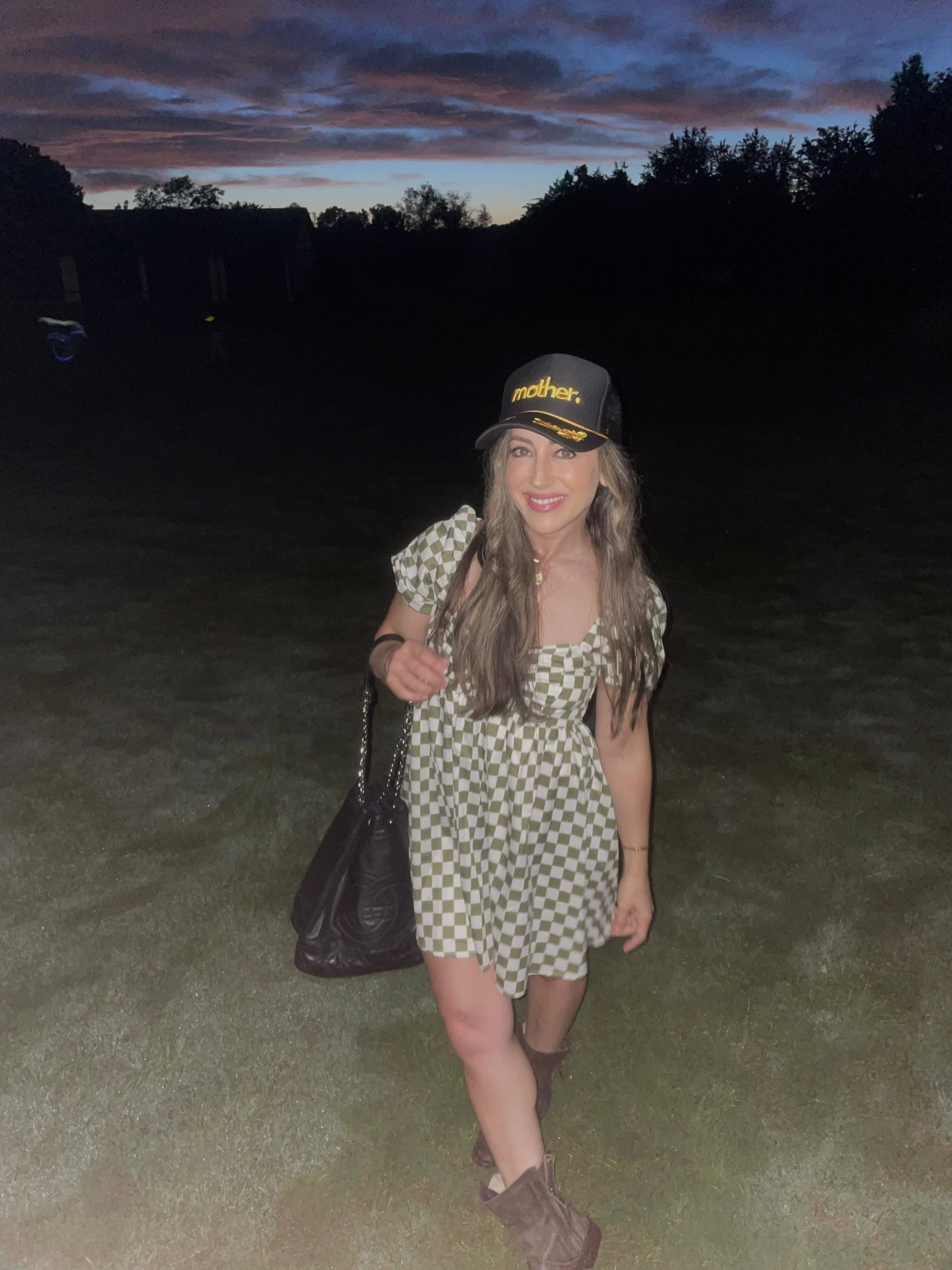 Mother Embroidered Captain Hat - Black and Gold for wholesale on Faire2