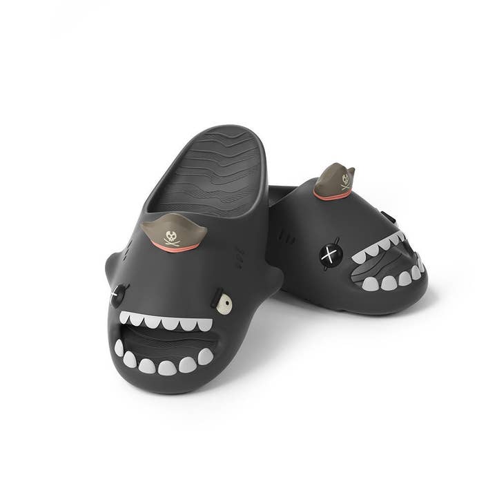 HelloSlippers - Wholesale Slides - Women's - Hello Slippers Sharkicks Pro Pirate Shark Slides Sandals7