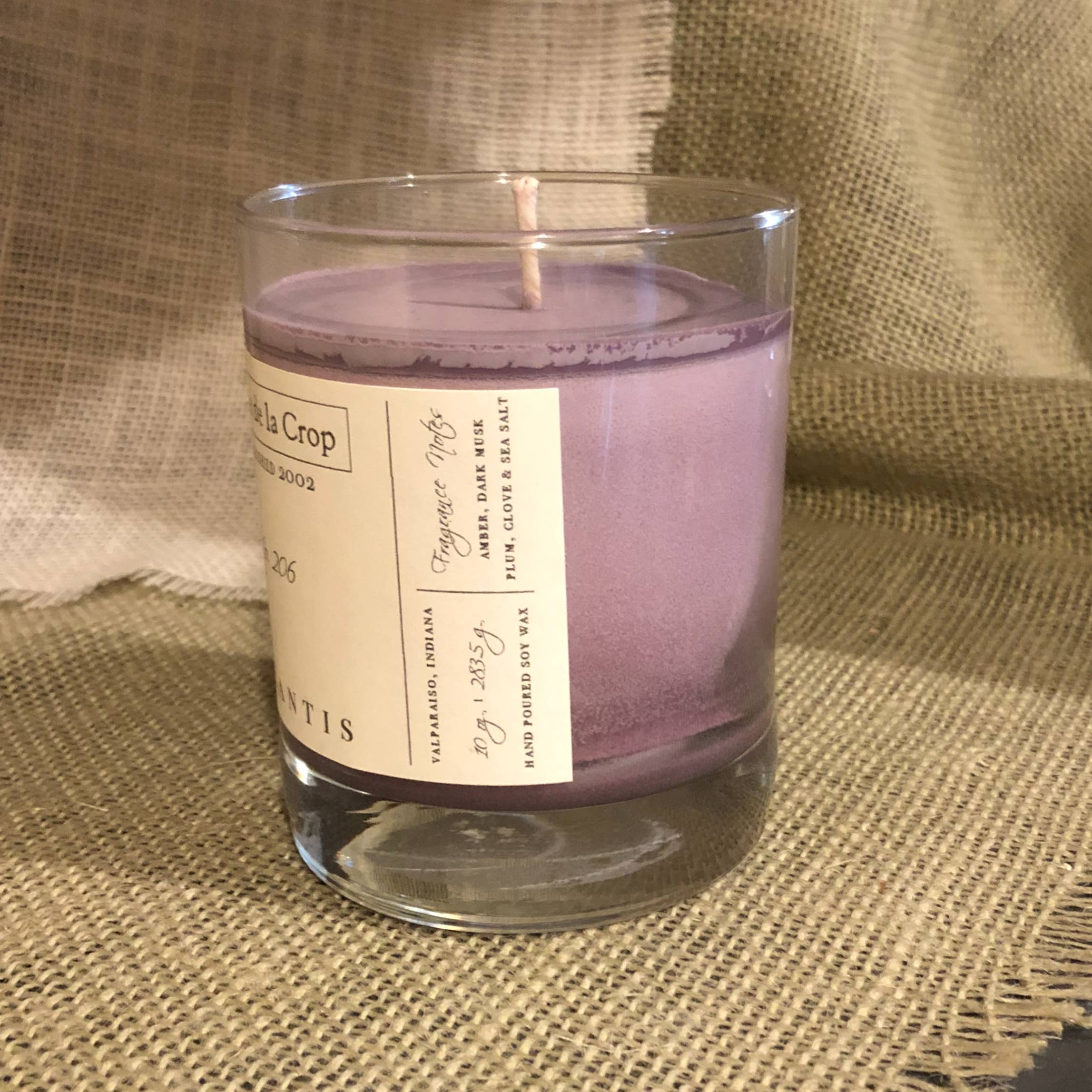 Creme de la Crop, Inc. - Wholesale Jar/Filled Candle - Soy Candle - Atlantis (Sea Salt & Dark Musk )2