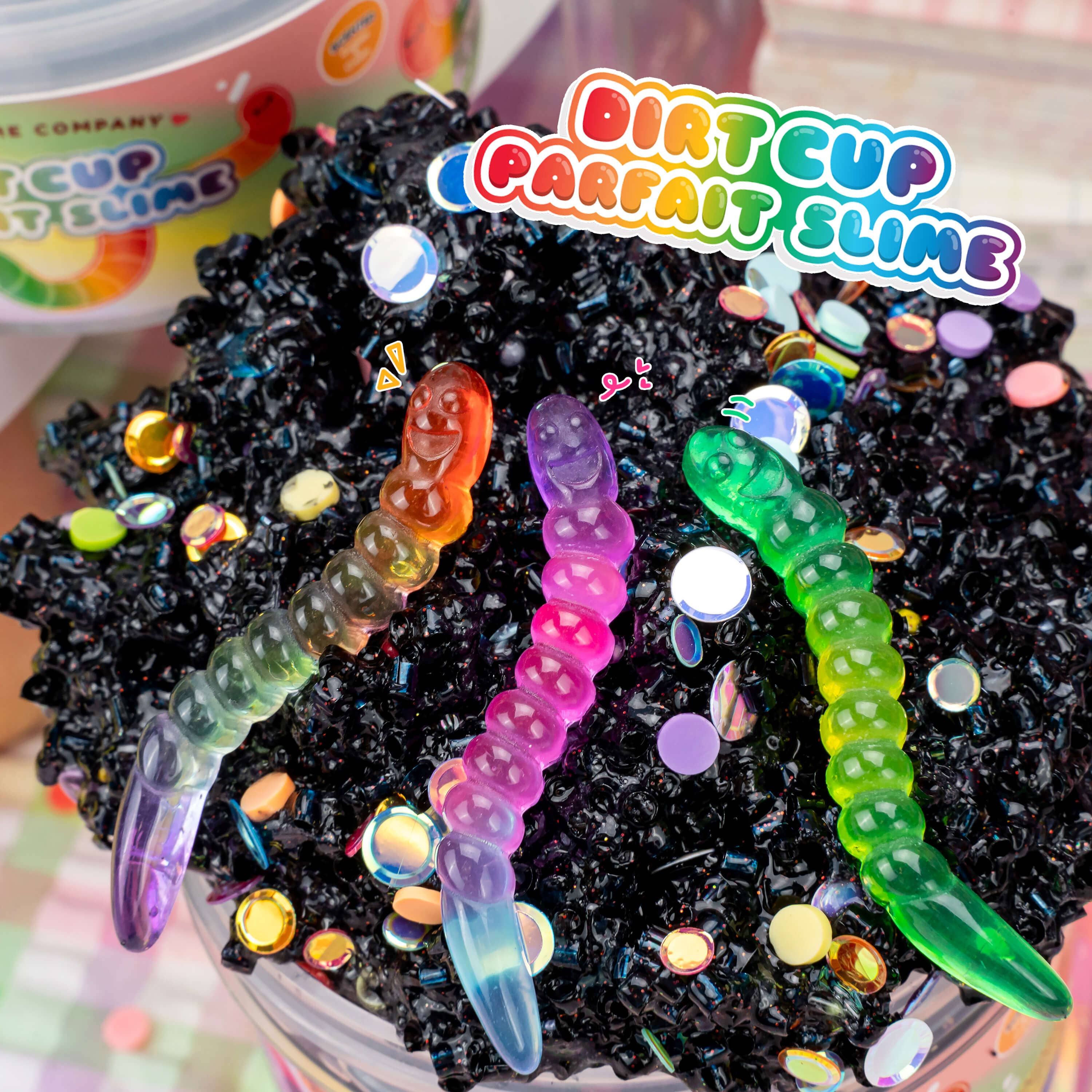 Kawaii Slime Company – wholesale Putty/slime – Child – Dirt Cup Parfait 2 Slimes In 1 (4pcs/case)4