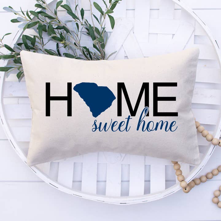 Home Sweet Home Lumbar Pillow for wholesale by Goforth Creations