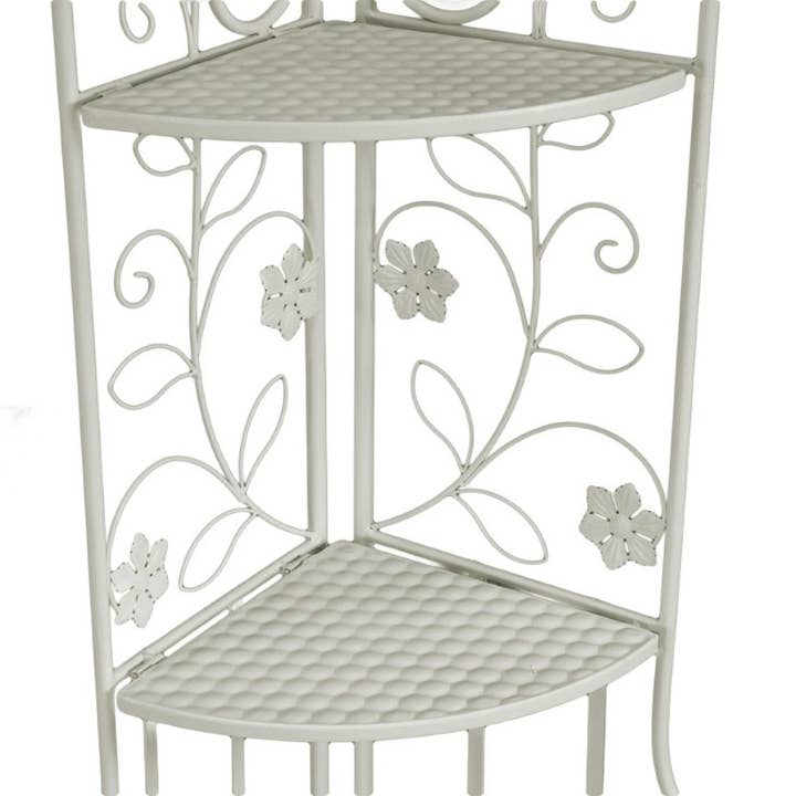 Metalreol Milena 4 Hylder Hvid Hjørne CM48x33h160 for engroshandel hos Vacchetti