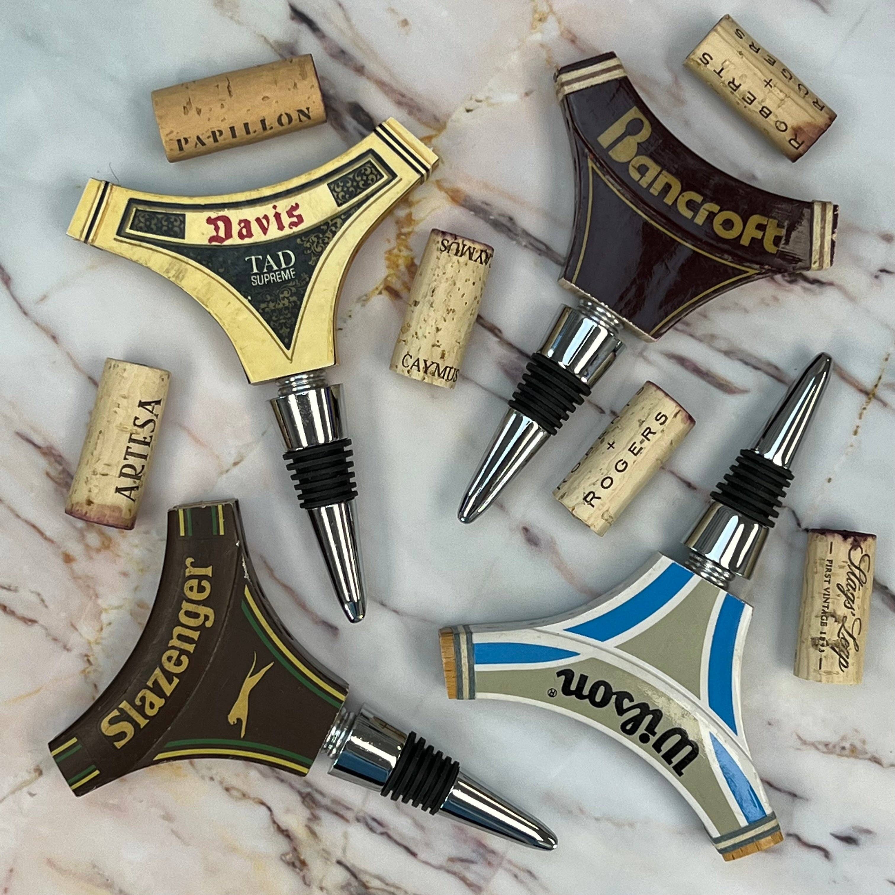 Racquet Inc - Wholesale Bottle/Wine Opener - Antique Wooden Tennis Racquet Wine Bottle Opener8