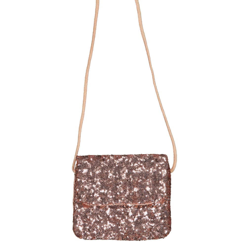 Luciole et Petit Pois - Wholesale Crossbody Bag - Kids - Handbag - Pink sequins1