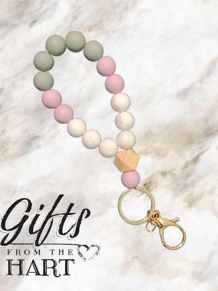 GFTH Purple Silicone Wristlet Keychain for wholesale by Gifts From The Hart, LLC