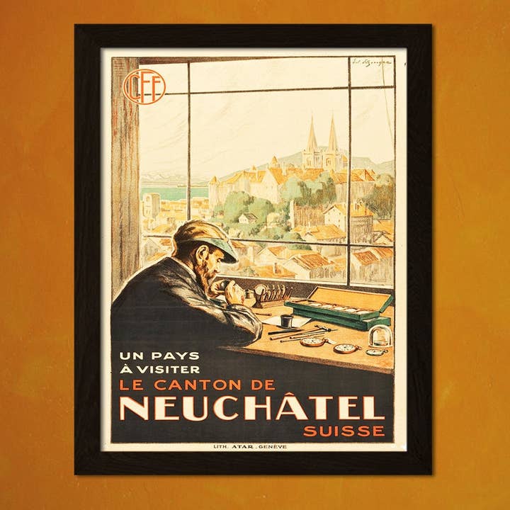 Suisse Voyage 1920s Voyage Tourisme Maison for wholesale by Vintage Wall Graphics