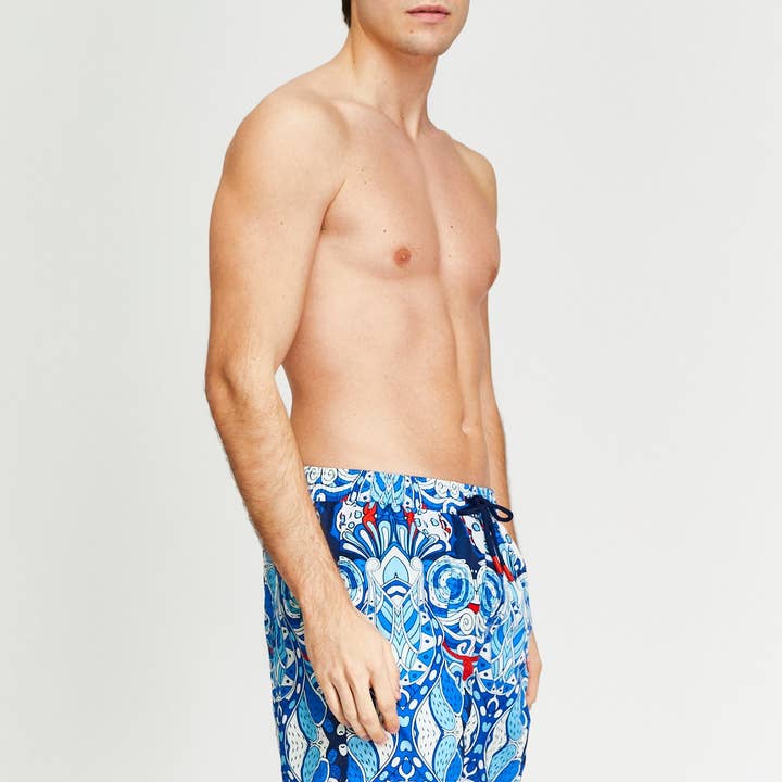 Ethnic Art Swim Shorts for wholesale by Jemsox Ltd