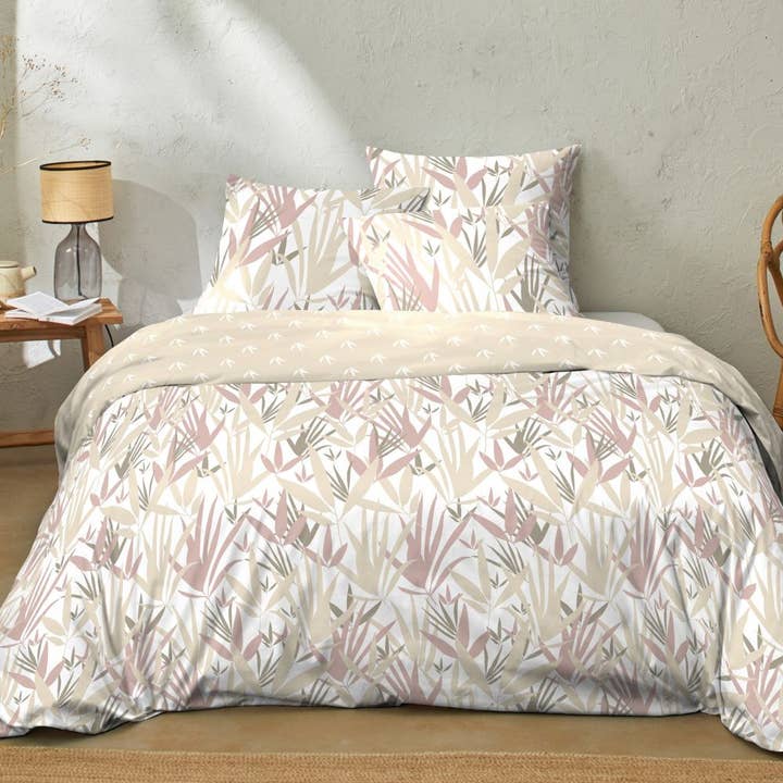 Housse De Rêve – Großhandel Bettwäsche-Set – Bettbezug 220x240 + Kissenbezüge Baumwolle Pothos Multico