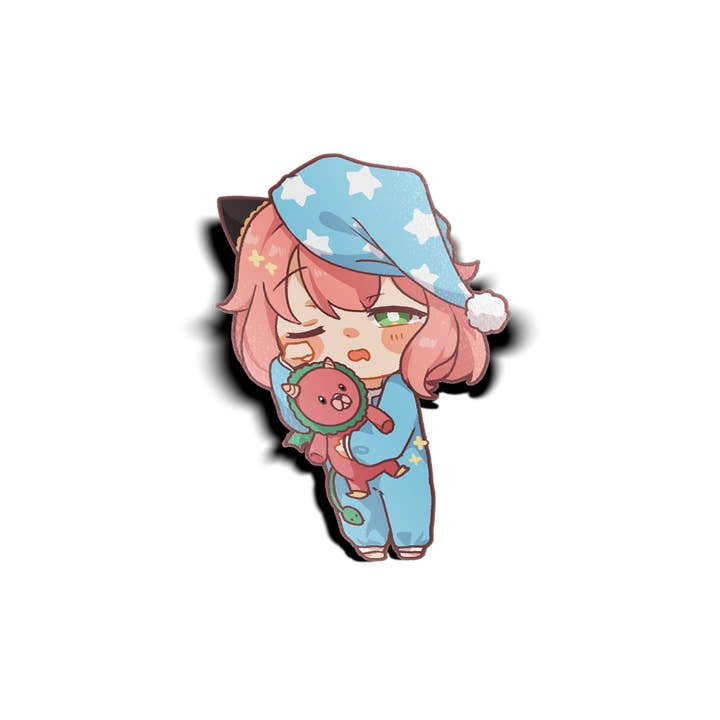 SLEEPY ANYA CHIBI MINI STICKER { SPY X FAMILY } for wholesale by Usagi x Usagi, LLC