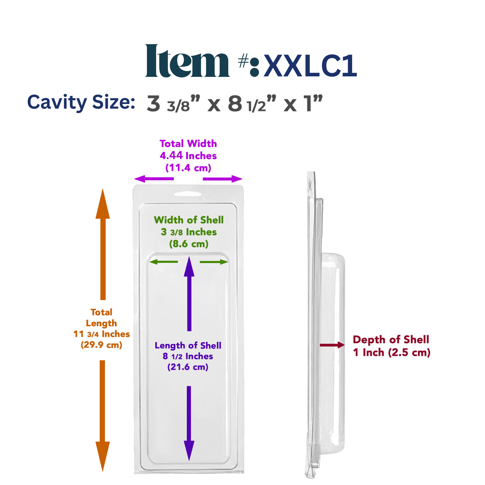 Vici Pack - Wholesale Retailer Display - Beauty & Wellness - Retail Display Clear Blister Packaging, Set of 25 17