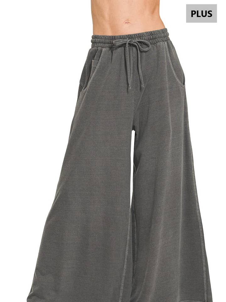 .0112 Calças Plus French Terry Pigment Dye & Enzyme Washed SI-29343 por atacado de 42POPS