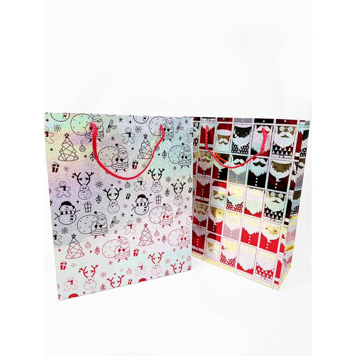 MIX COLOR Fancy Holographic Christmas Gift Bag for wholesale on Faire3