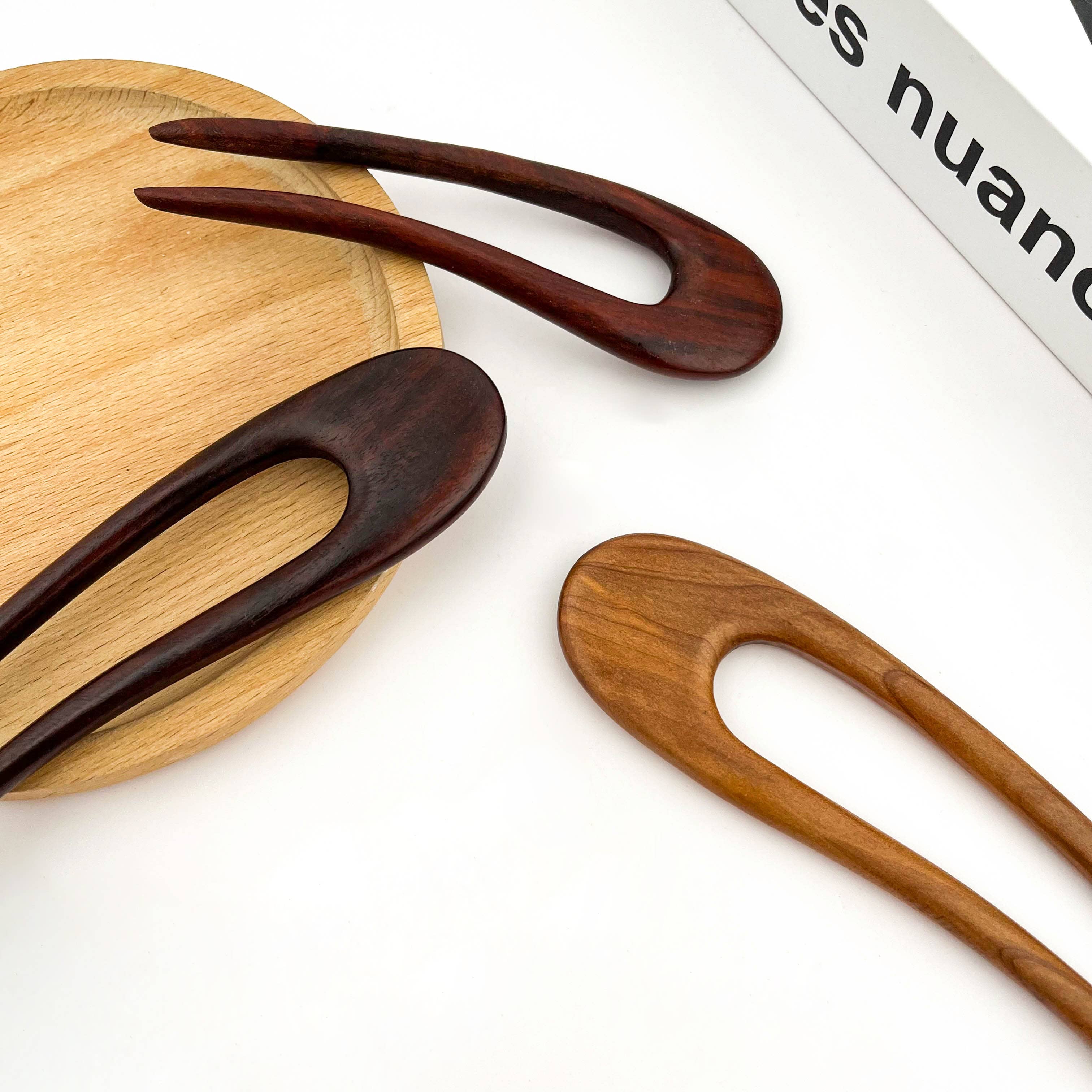 TheDivaSoap - Venta al por mayor Horquillas para el pelo - Horquilla de Madera en Forma de U6