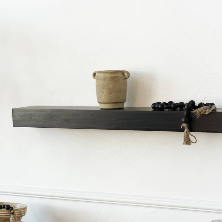 Adams & Co. - Wholesale Wall Mounted Shelf - 11933 - 35x6x3 floating wood narrow shelf Accessories
