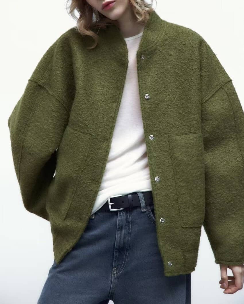 HIDDENBRAND - Wholesale Bomber Jacket - Women's - oversized boxy bomber jacket14