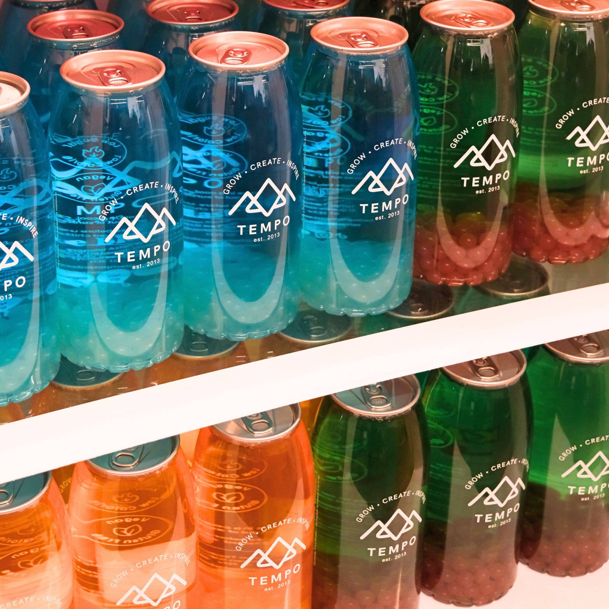 Tempo Tea Bar – wholesale Iced tea – Mango Bubble Tea With Passionfruit Popping Boba3