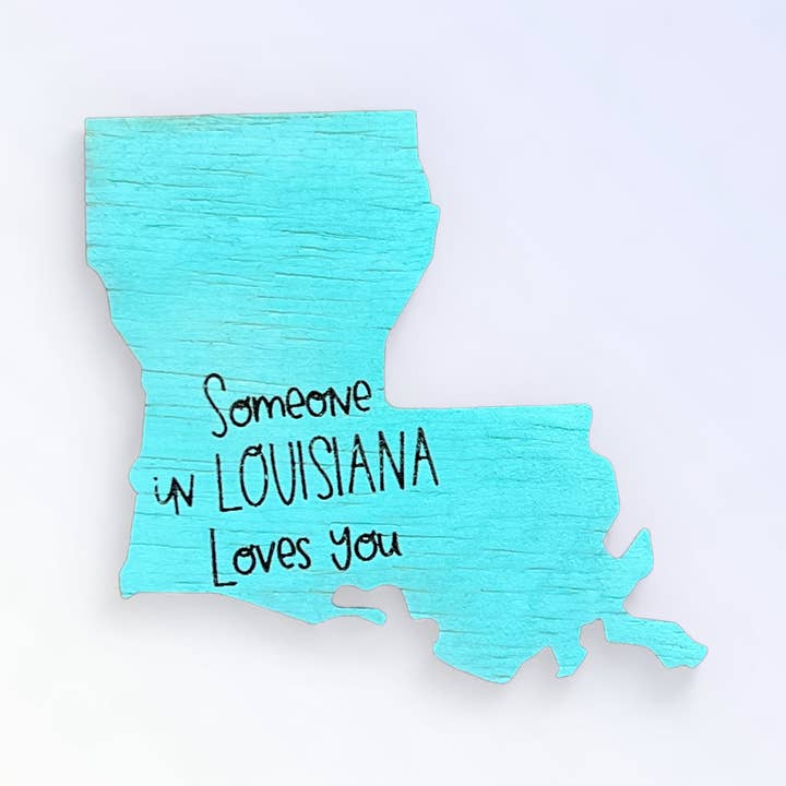 Geaux Magnolia - Wholesale Magnet - Louisiana Magnet Someone Loves You State Magnet