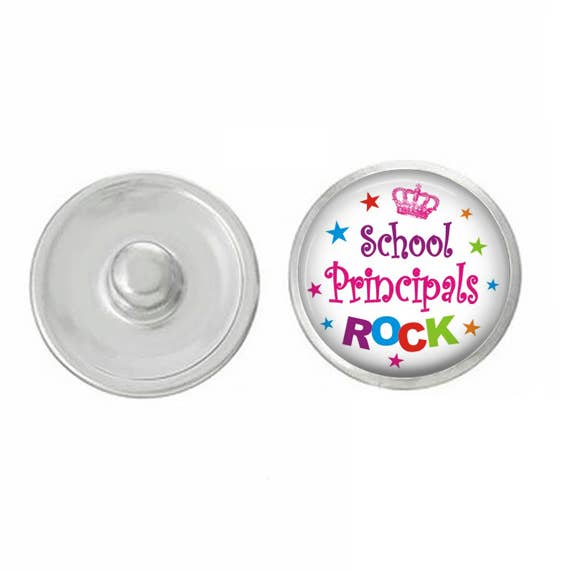 Teacher - School Teachers Rock - Snap for Jewelry for wholesale by Say It in A Snap Jewelry