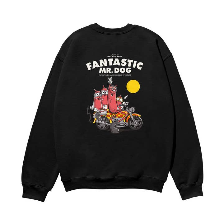 Fantastisk Mr. Dog Heavyweight Ekologisk Sweatshirt Svart för wholesale av Weekend Concept