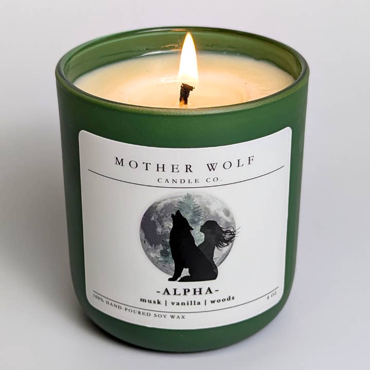 Alpha for wholesale by Mother Wolf Candle Co.