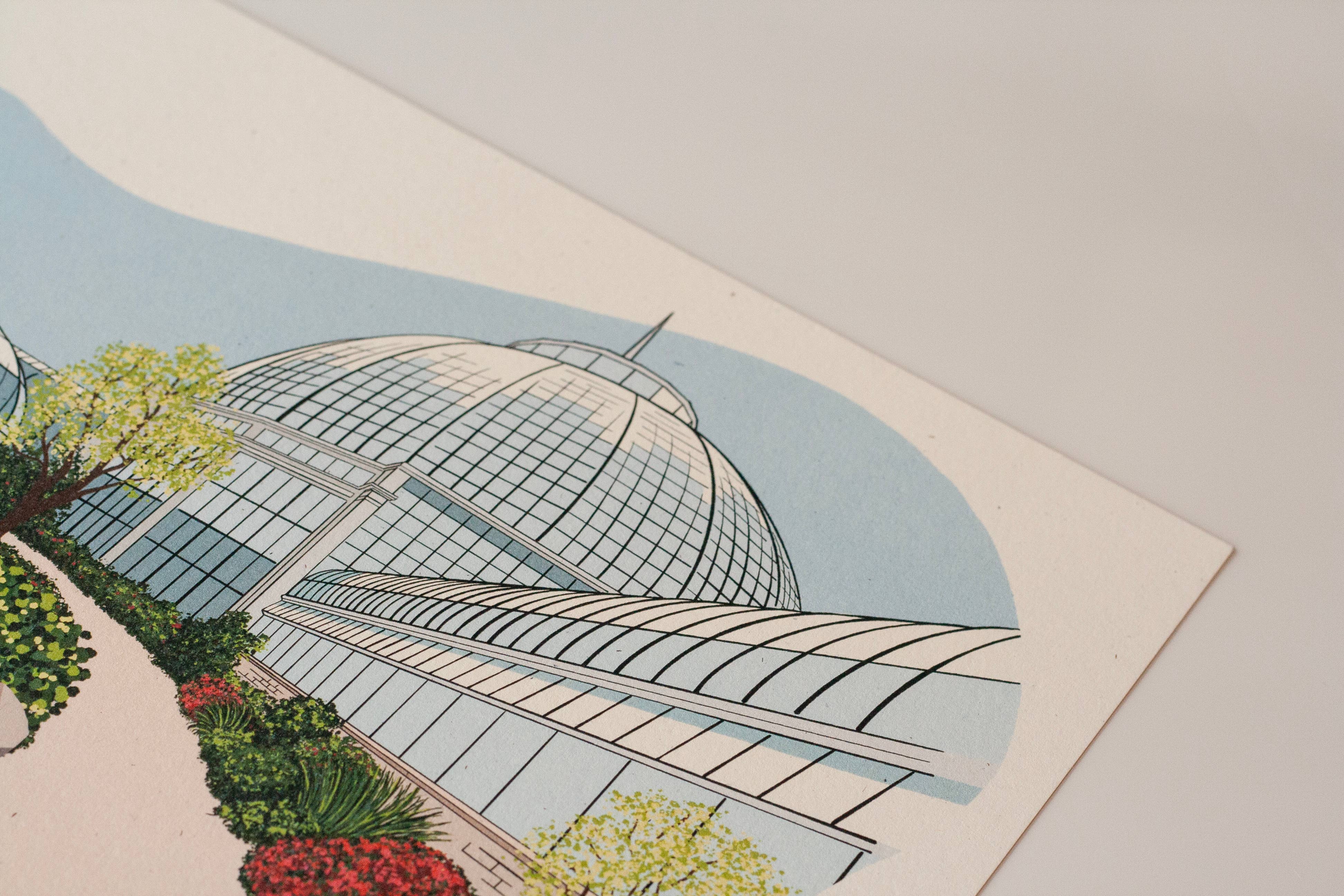 Telegram Print Co. - Wholesale Art Print - Detroit Belle Isle, Conservatory, 8x10 Print5