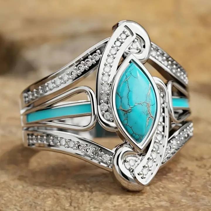 CYCLONE TURQUOISE RING for wholesale by Ashlen