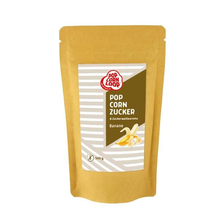 Popcorn und Zuckerwatte Zucker Banane 500g für den Großhandel von Popcornloop