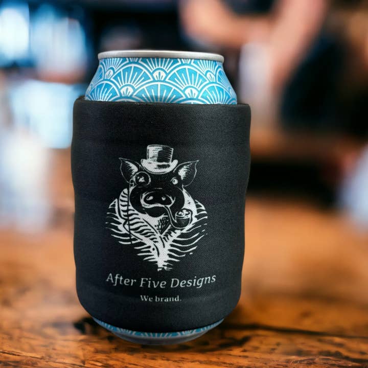 After Five Designs - Wholesale Drink Huggers & Koozies - Custom Slap Wrap Can Coolie – Personalize Any Colors5