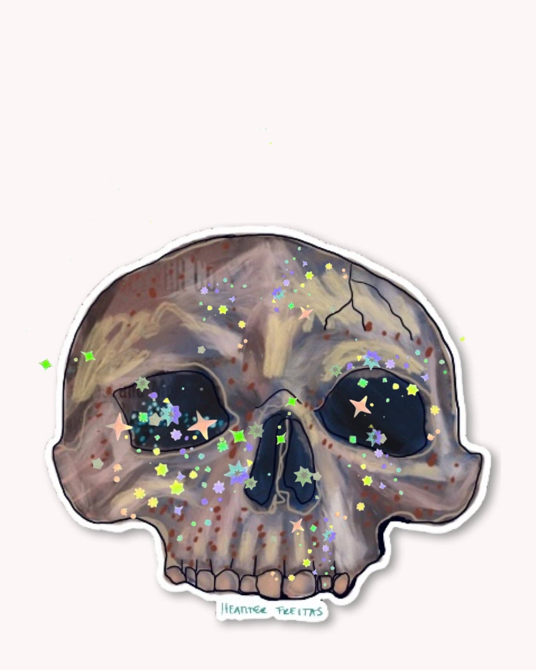 Heather Freitas - Wholesale Sticker - Skull Sticker2