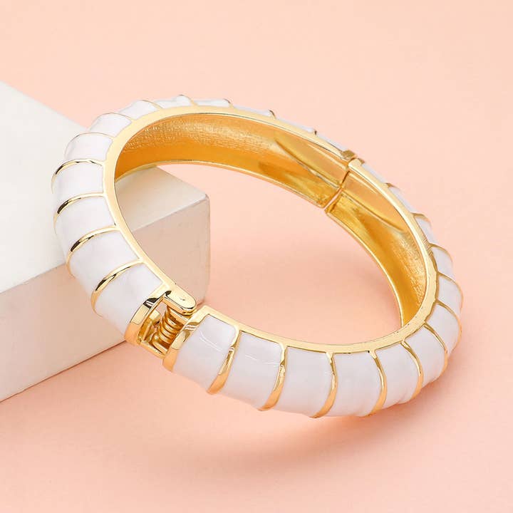 Sensibling Corp. - Wholesale Bangle Bracelet - Enamel Bamboo Hinged Bangle Bracelet14