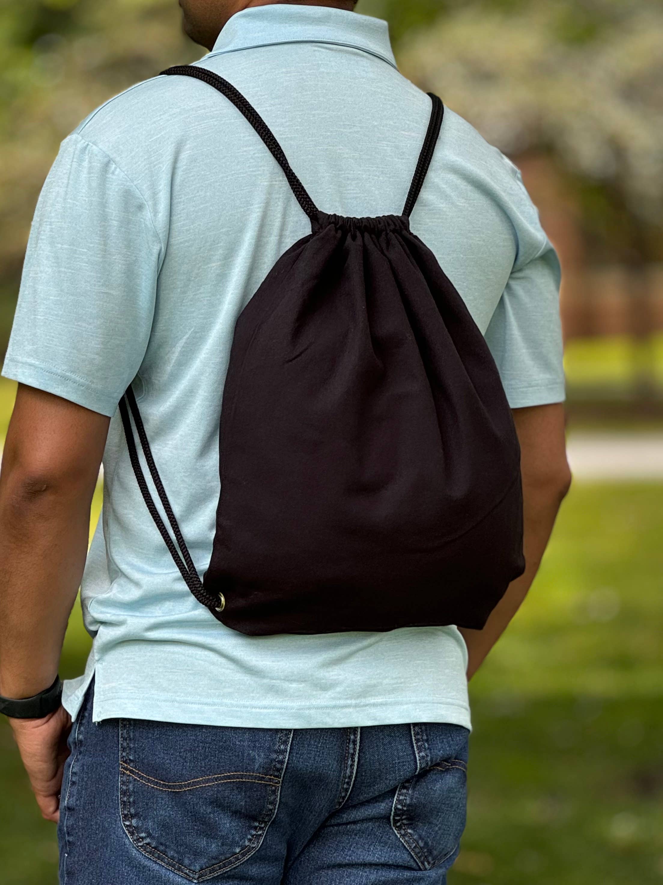 US Bags - Wholesale Drawstring Bag - Unisex - Branded Sport Canvas Drawstring Bag | Travel Gym Hike Cinch4