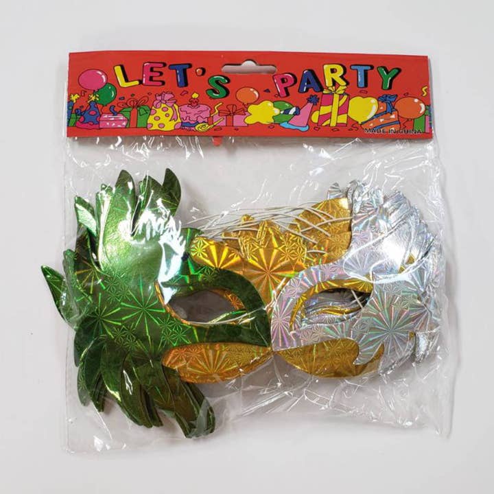 Holiday Farm - Wholesale Costume - Unisex - Masquerade Glitter Eye Mask In Bulk1