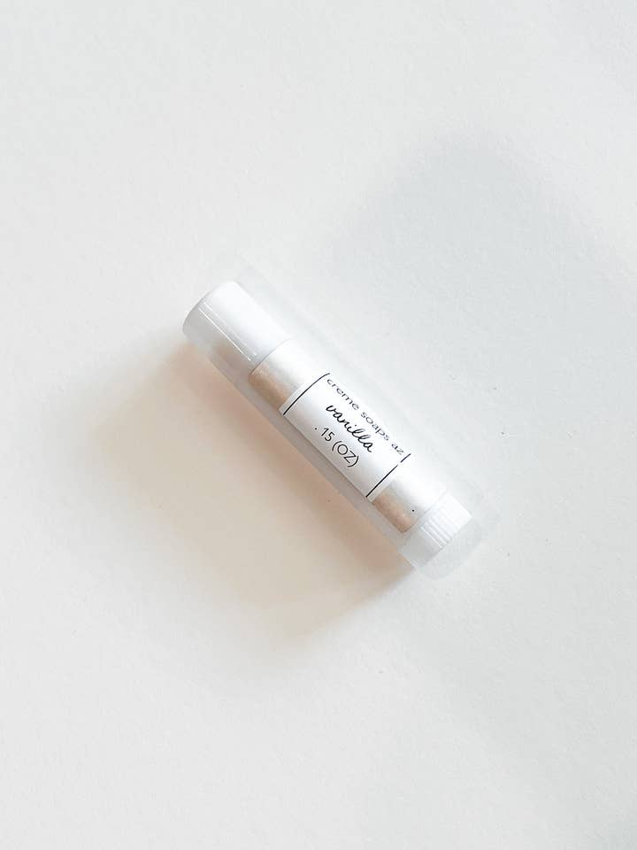 Vanilla Lip Balm for wholesale by Creme Soaps AZ