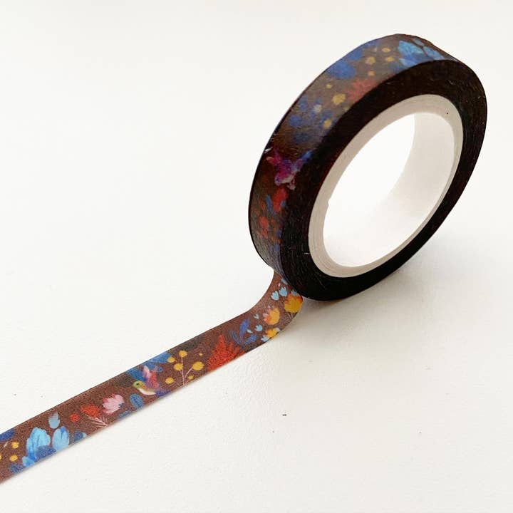8mm Autumn Floral Washi Tape for wholesale by The Little Red House