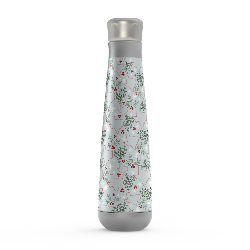 Lauren Ullrich Art - Wholesale Water Bottle - Texas Christmas Water Bottle0