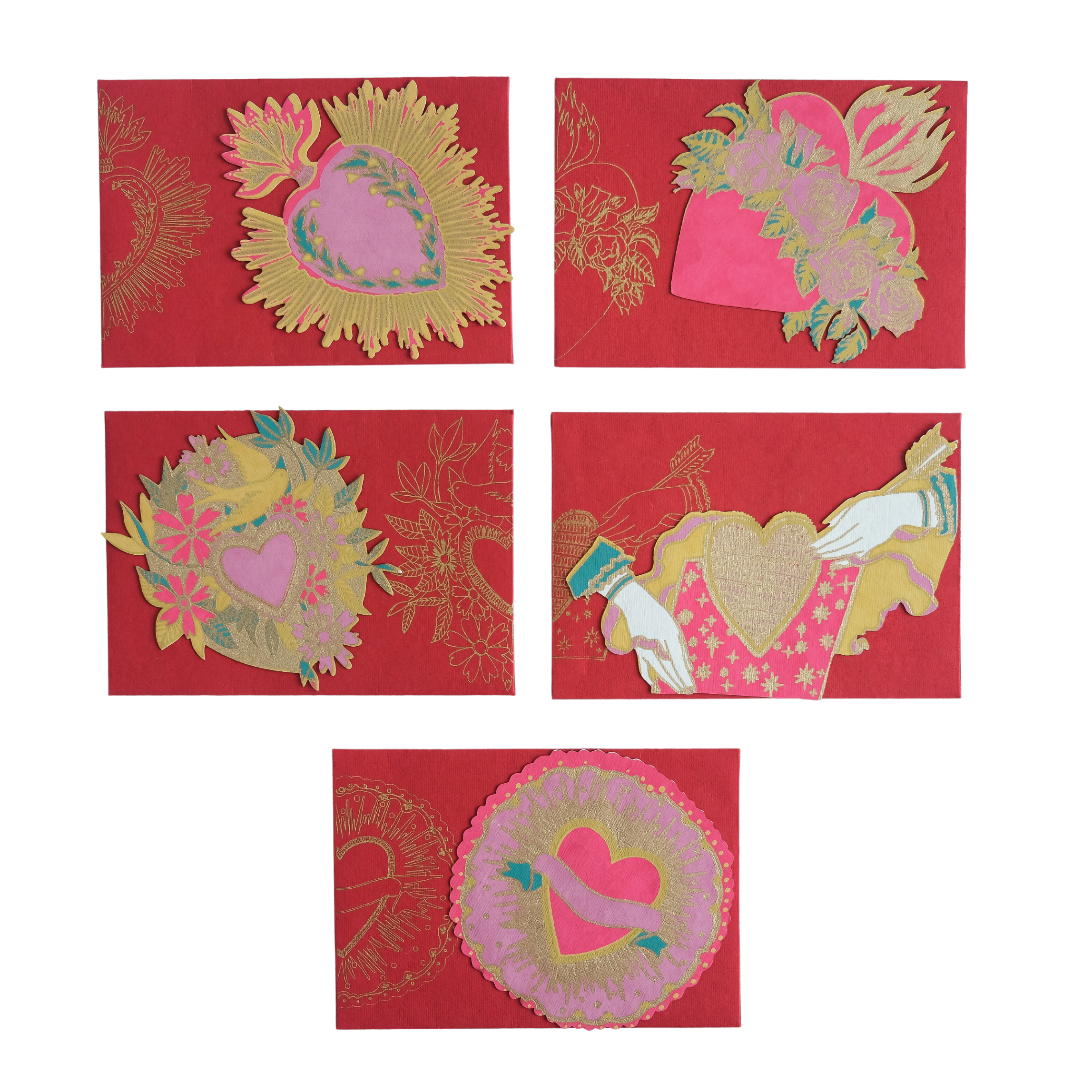 East End Press – wholesale Stationery/notecard set – Love Heart Notecards Set17