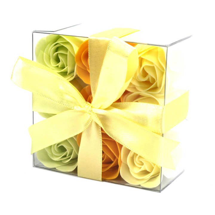 Ancient Wisdom - Wholesale Bath Bomb/Fizz - Set of 9 Soap Flowers- Spring Roses