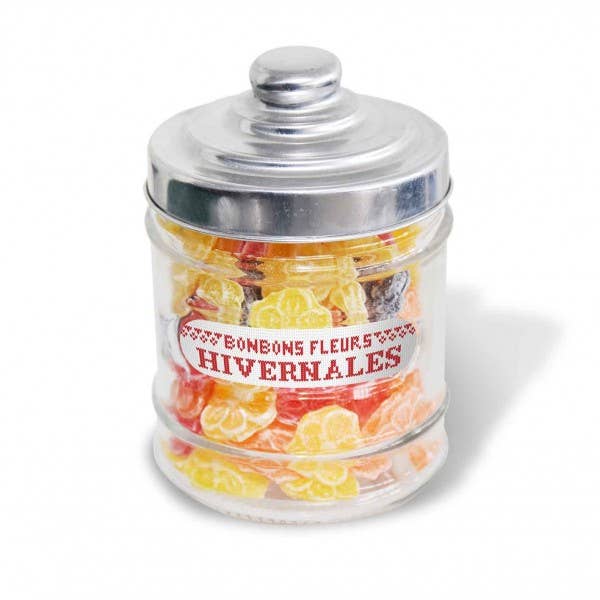 Slik - Vinterblomster i cylindrisk krukke - 200g for engroshandel hos LS GROUP