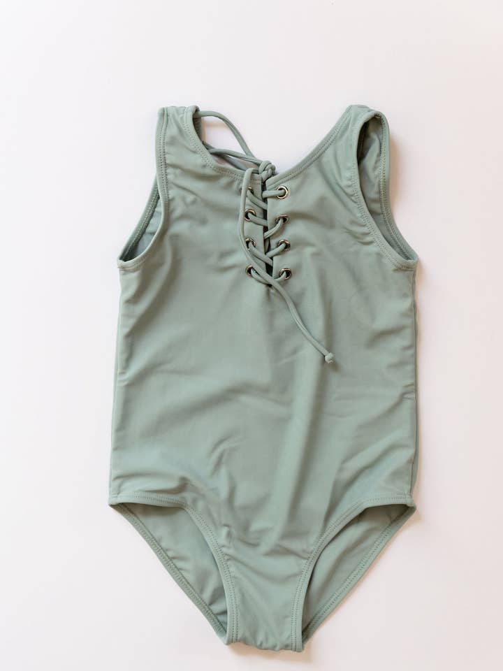 Sedona Tie Up One Piece In Mint Green for wholesale by Enci