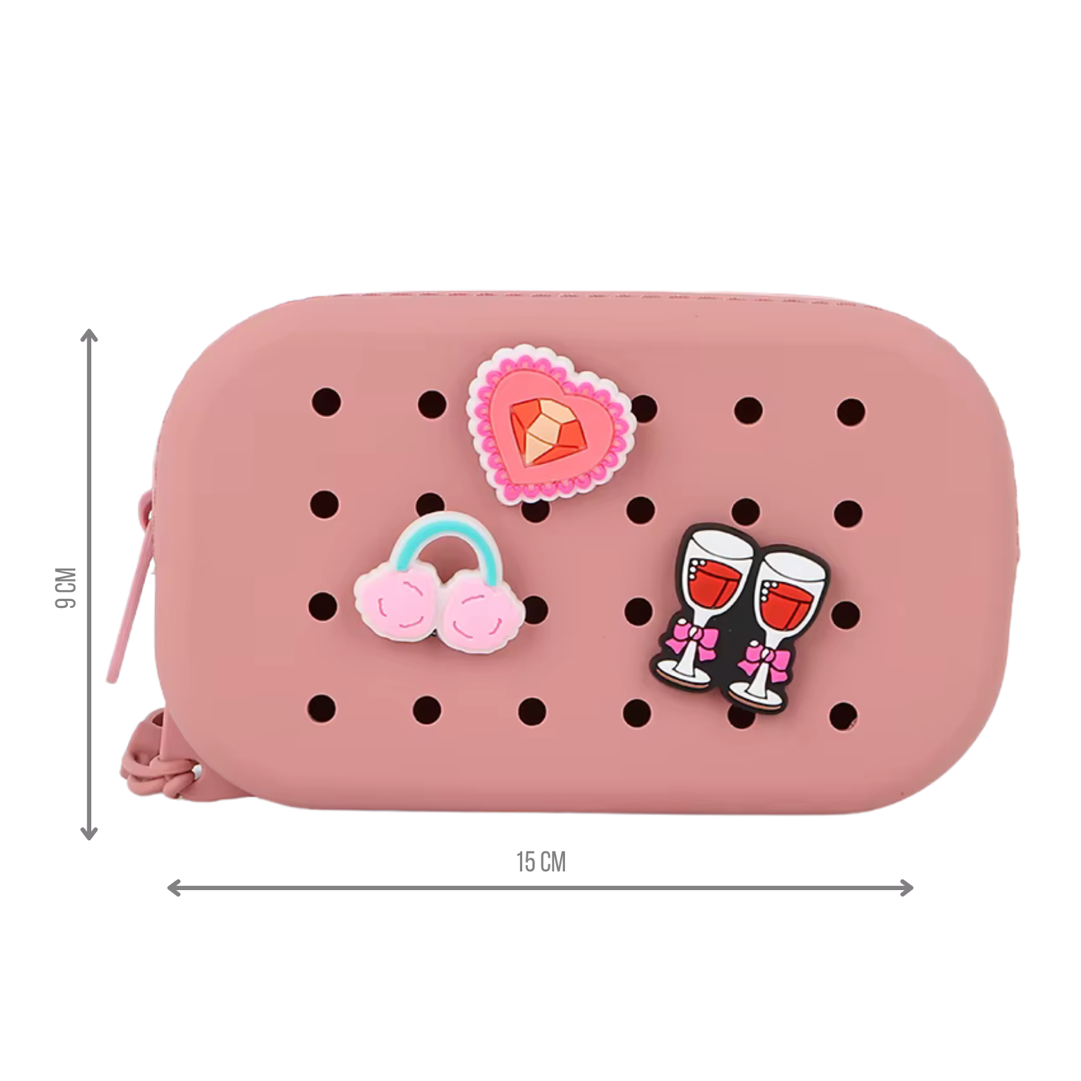 PETIKIDS – Joias DIY - Crianças por atacado – Kit inicial - Bolsinhas personalizáveis com barra de charms - DIY6