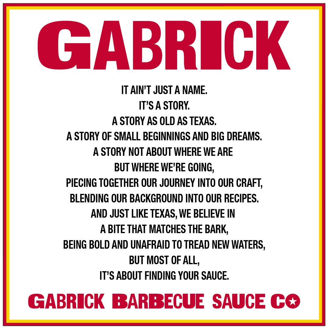 Gabrick BBQ Sauce Co. | Texas BBQ Sauce - Wholesale BBQ Sauce - Texas Tang BBQ Sauce15