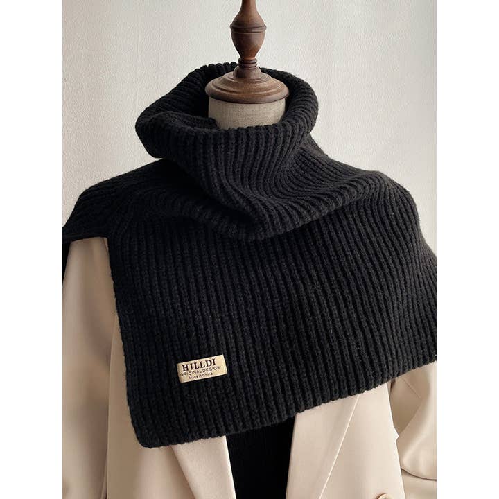 StyleGalX - Venta al por mayor Bufanda - Mujer - Chal y bufanda de punto con cuello alto en colores sólidos para invierno20