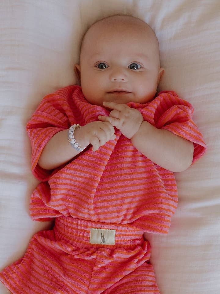 Forever French Baby - Wholesale Top & Short Set - Kids - Child Terry Short Set | Strawberry