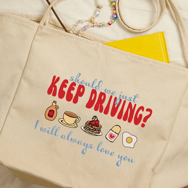 Sac inspiré des paroles de Keep Driving | I Will Always Love You pour la vente par To Be So Styles