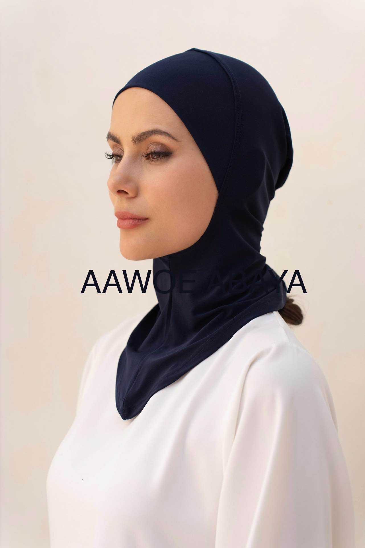 Aawoe Abaya – wholesale Hijab - Dam – Elegant hijabmössa med kaffekant - 228819